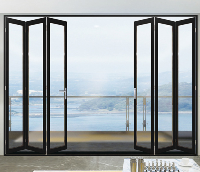Louver Aluminium Folding Door Non Thermal Break Powder Coating